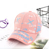 Doodle alphabet baseball baseball pink / adjustable head circumference (50-54) suitable for 3-12 years old