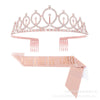 Rose gold birthday girl set