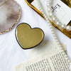 Epoxy love bracket - glitter powder - black gold