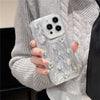 Fine hole silver gray glue - rhinestone gem / iphone 7/8/se 2020
