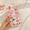 11# pink flowers 14 pieces [with card]