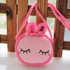 Messenger bag - rose red love rabbit