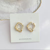 Irregular conch stud earrings