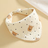Multi-purpose bib - bear head / 25*25cm