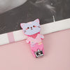 Pink kitten nail scissors / 5.5cm*1.5cm weighs 19g