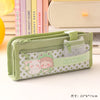 Girls multifunctional pencil case - green air bear