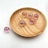 High-transparent bunny beads hanging hole-pink