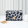 Black and white leopard print