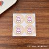 Yellow bunny #4 sticker
