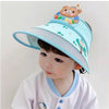 Lake blue-bear empty hat / cap circumference 50-55cm reference 2-10 years old