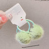 7# a pair of green hair ball hair rope