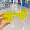 5# yellow heart glasses