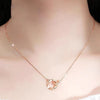 Mobius necklace - rose gold