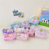 New children's fashion small fragrance Aisha princess bag little girl pearl portable Messenger bag baby net red bag