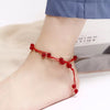 M223【red rope anklet】