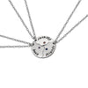 Trio stitching necklace