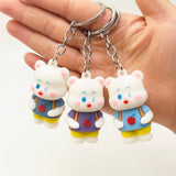 Cartoon Cherry Bear Keychain Student Bag Ornament Cute Cute Baby Bear Doll Key Chain Gift
