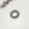 Metal three strand telephone cord - black