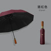 Wooden handle wine red (12 bones)
