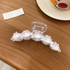 7# transparent big claw - white cinnamon dog