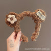 Dark coffee floret [203 bear headband]