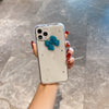 Fine glitter powder - blue bow / iphone 7/8/se 2020