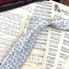White jacquard tie hand type *8cm