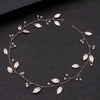 Rose gold thread protein beads