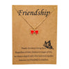 Card with red bow