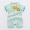 Green stripe bow tie / 66 pure cotton
