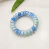 Frosted color jelly telephone cord - blue
