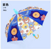Purple bear medium / black plastic umbrella