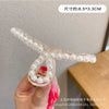 Large small pearl hair clip