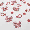 Rose gold bride to be + rose gold ring confetti