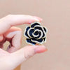 Black rose corsage