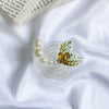 Epoxy glitter stand-love pearl mermaid tail-gold
