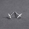 Cross star earrings