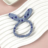 1 blue dotted rabbit ears hair band