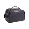 Black double zipper / pu makeup bag