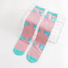 Pink whale / one size socks length 40 3-12 years old