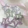 Thin sparkle star bb clip [silver]