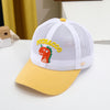 Yellow poch dinosaur mesh cap / adjustable hat circumference (49-53cm)
