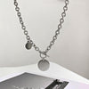 Alphabet medal necklace