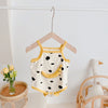 Polka dot/sling romper / clothing label 66