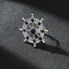Rudder silver ink blue diamond