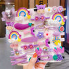 7#purple little girl 14-piece set opp bag without card