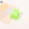 Frosted mini clip-seven-tooth fluorescent green / qiyue factory direct sales