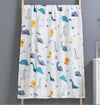 Dark blue dinosaur / six layers of high density 110*110cm (stretched size)