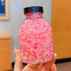 1000 bottles of transparent polka dot hair ties