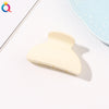 6cm semicircle clamp - frosted milky white / qiyue factory direct sales